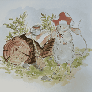 Coffee Time Mouse Painting with Watercolours Workshop Sep 19th