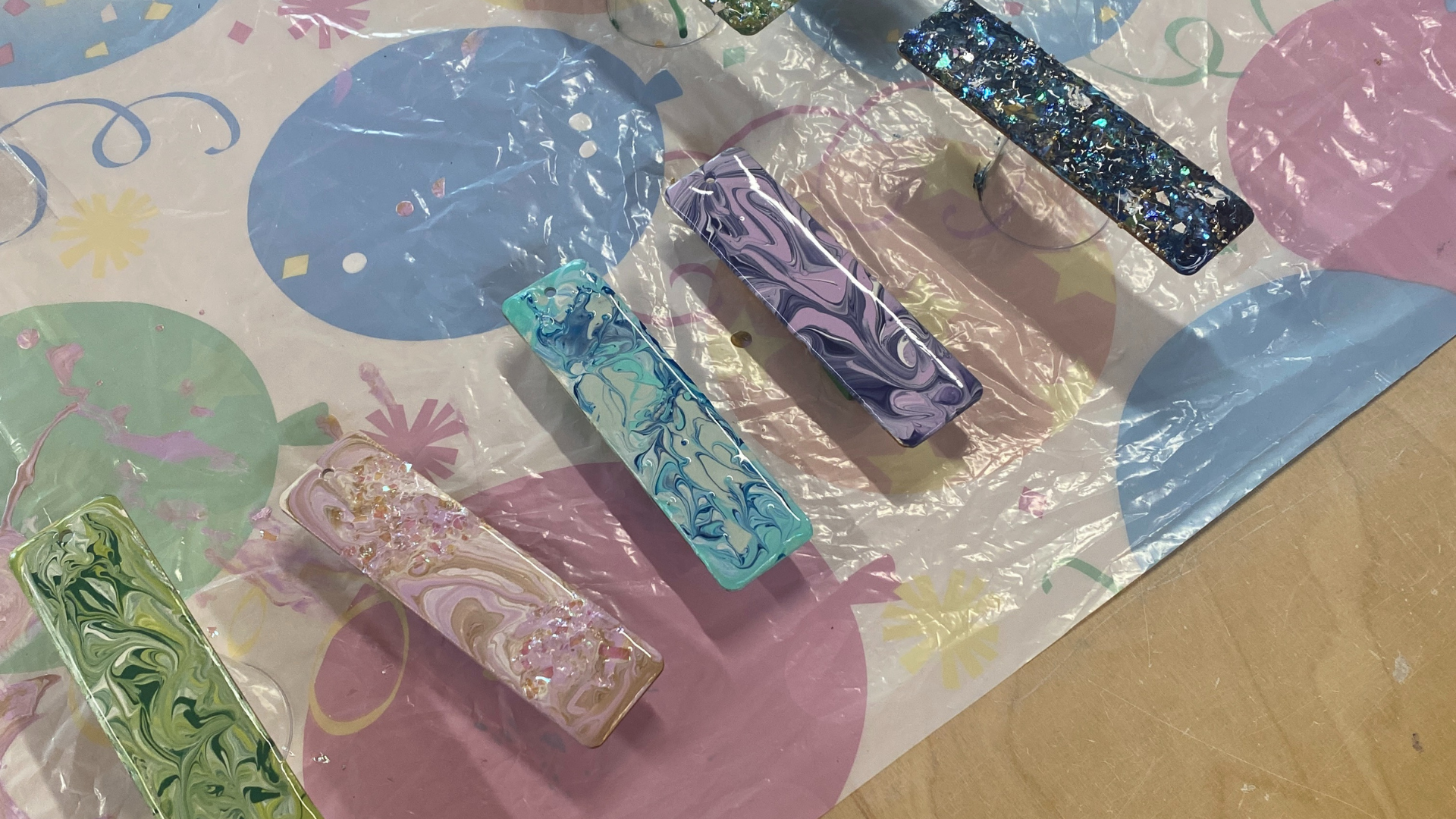 The Magic of Acrylic Pour Bookmarks: A Colourful Craft Kids Love!