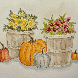 Fall Flowers: Painting With Watercolours Workshop Oct 18th