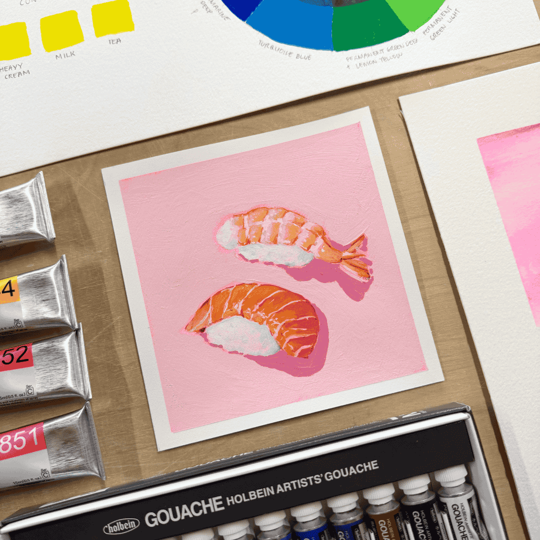 Gouache 101 Food Illustration: Paint Your Own Favourite Food Nov 25