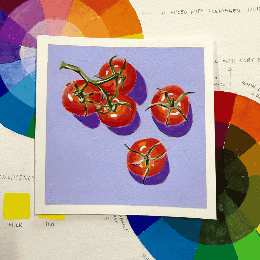 Gouache 101 Food Illustration: Painting Light And Shadow Workshop Nov 11th