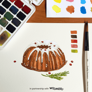 A Watercolor Journey: Festive Desserts Painting Course