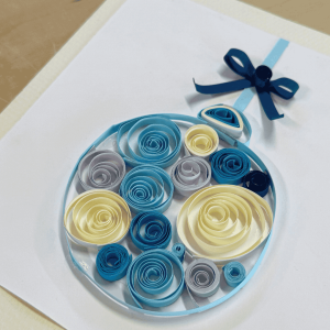 Paper Quilling Holiday Ornament Cards Workshop December 17th
