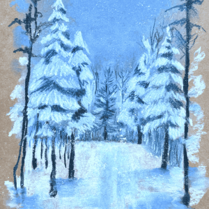 Soft Pastel: Winter Snowfall Landscape Workshop December 10th
