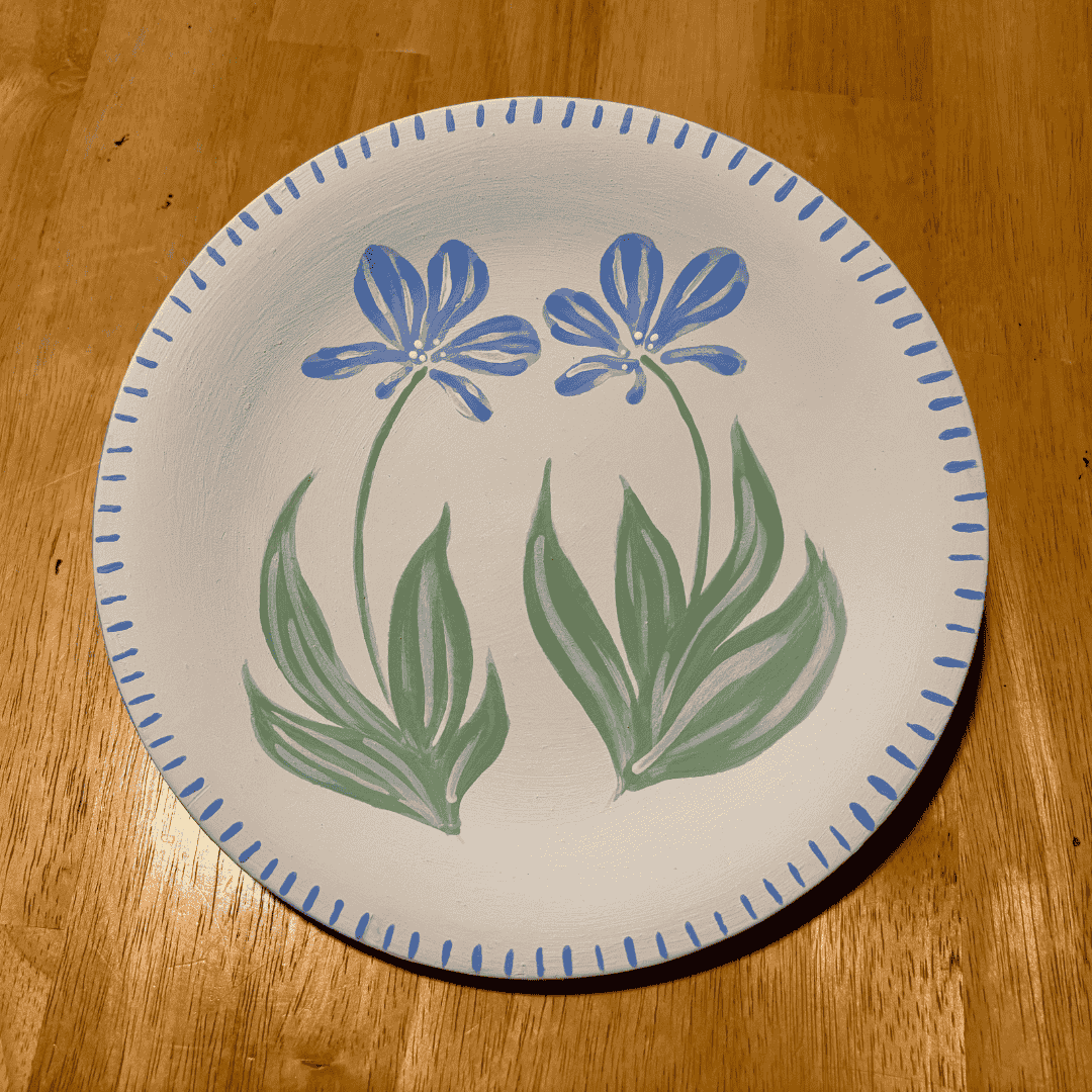 Ceramic Plate Painting March 7th