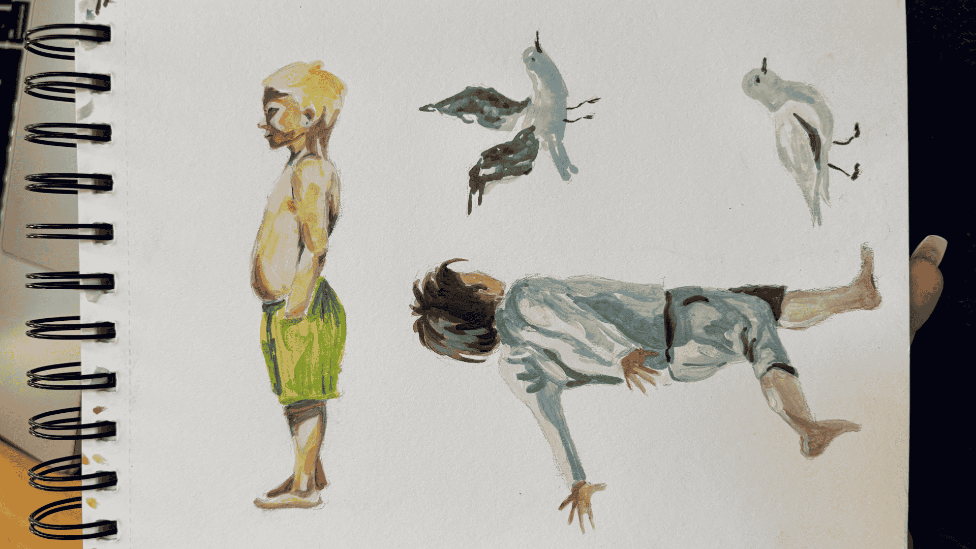 Learning to use Gouache Paints 2