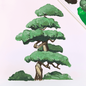 Paint Anime Trees With Gouache Course