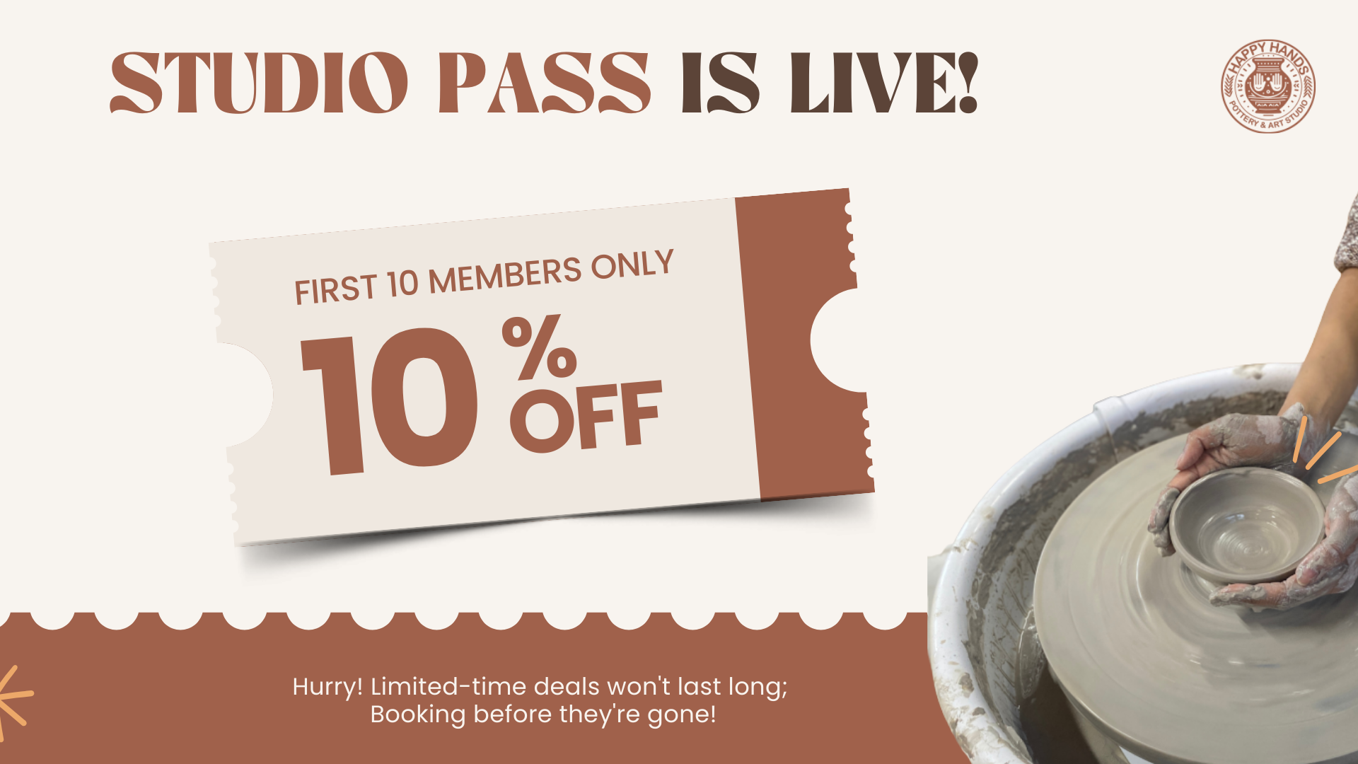 Studio Pass Relaunch: Your Creative Routine Awaits - Offer 10% Pioneer Discount to First 10 People