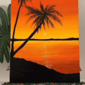 Acrylic Canvas Painting: Sunset Silhouette Workshop June 19th