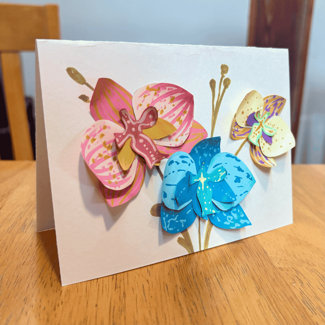 Orchid Card Making Workshop July 10th