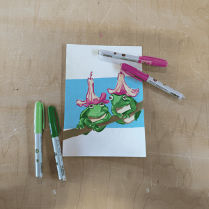 Fancy Frogs Acrylic Marker Workshop June 10th